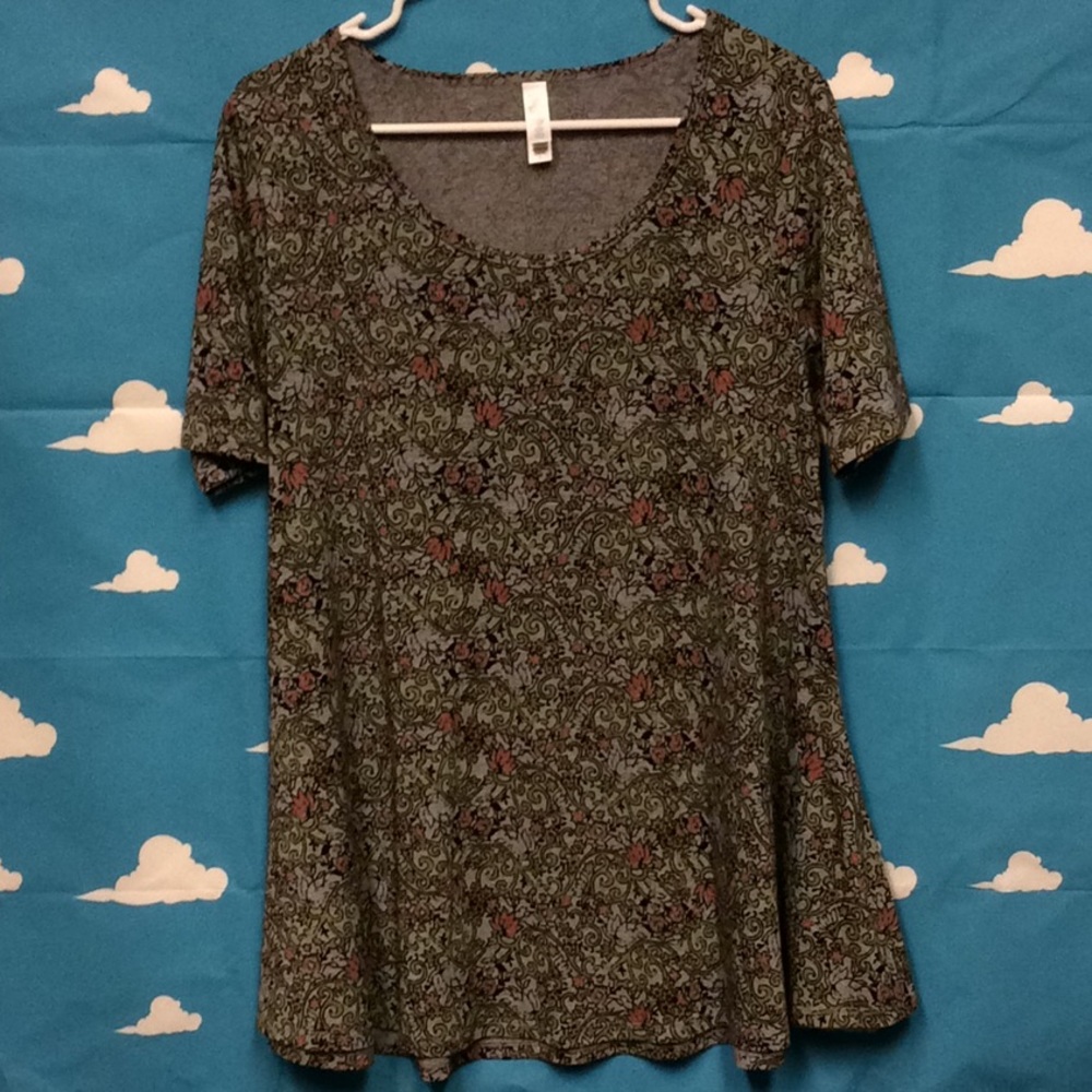 LuLaRoe Perfect‎ T floral geometric print
